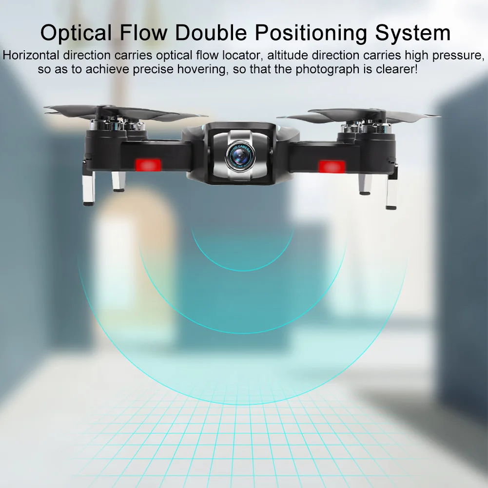 

S17 Remote FPV WIFI HD Rechargeable Toys Portable Drone Black Kids Gift Helicopter RC Quadcopter Dual Cameras Real Time Foldable