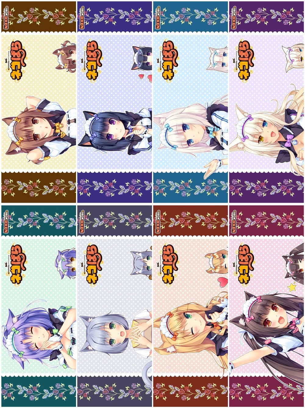 8 шт./компл. ПВХ Lesezeichen закладки из аниме Nekopara Book Mark | Дом и сад