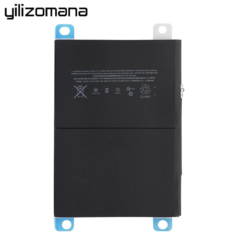 YILIZOMANA, аккумулятор для планшета, для iPad 5, iPad Air, 8827 мА/ч, сменный аккумулятор для iPad5, A1484, A1474, A1475+ Инструменты
