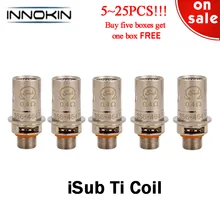 Распродажа 5 ~ 25 шт./лот оригинальные катушки Innokin iSub Ti электронная