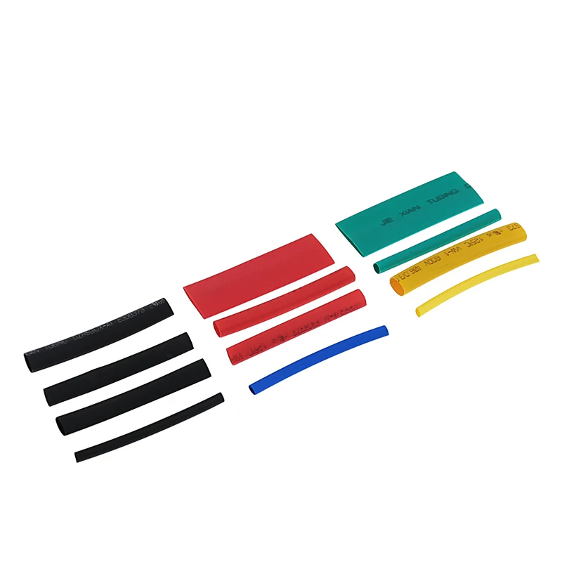 

530Pcs 2:1 Heat Shrink Tubing Tube Sleeving Wrap Cable Wire 5 Color 8 Size Case