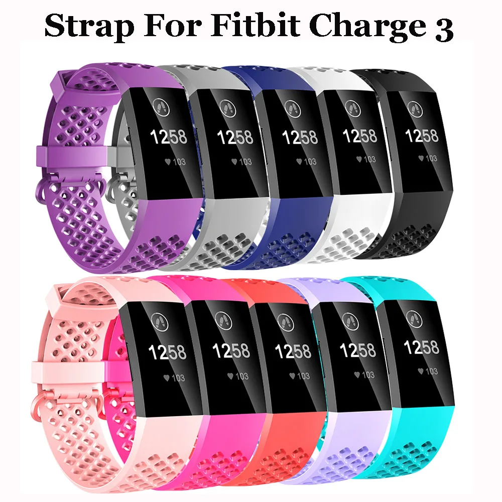 Baaletc для Fitbit Charge 3 полый ремешок умных часов зарядка цветной Регулируемый | Смарт-аксессуары -4000240893083