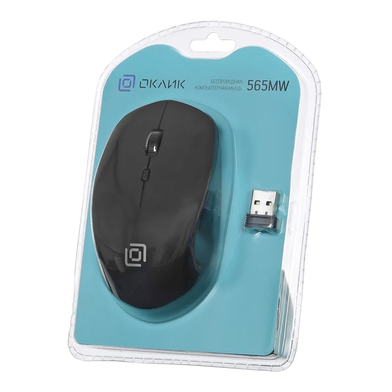 Мышь Oklick 565MW matt черный оптическая(1600dpi) беспроводная USB(3but