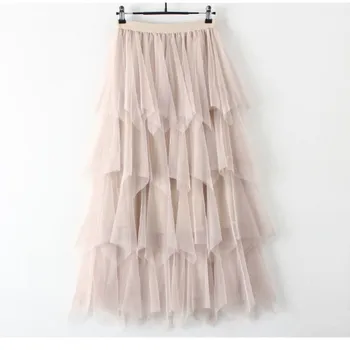 

2020 New Fashion Women Skirts Women Mesh Skirt Spring Cake Skirts #851