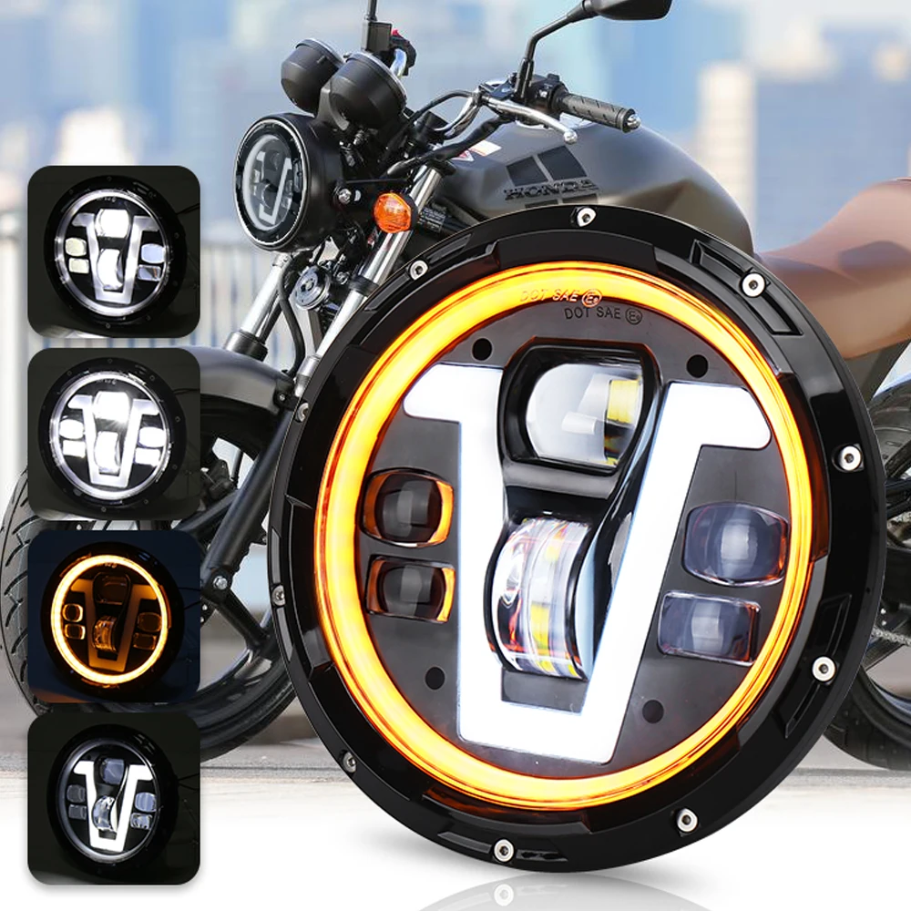 Headlight For-Honda Motorcycles CB400 CB750 CB1300