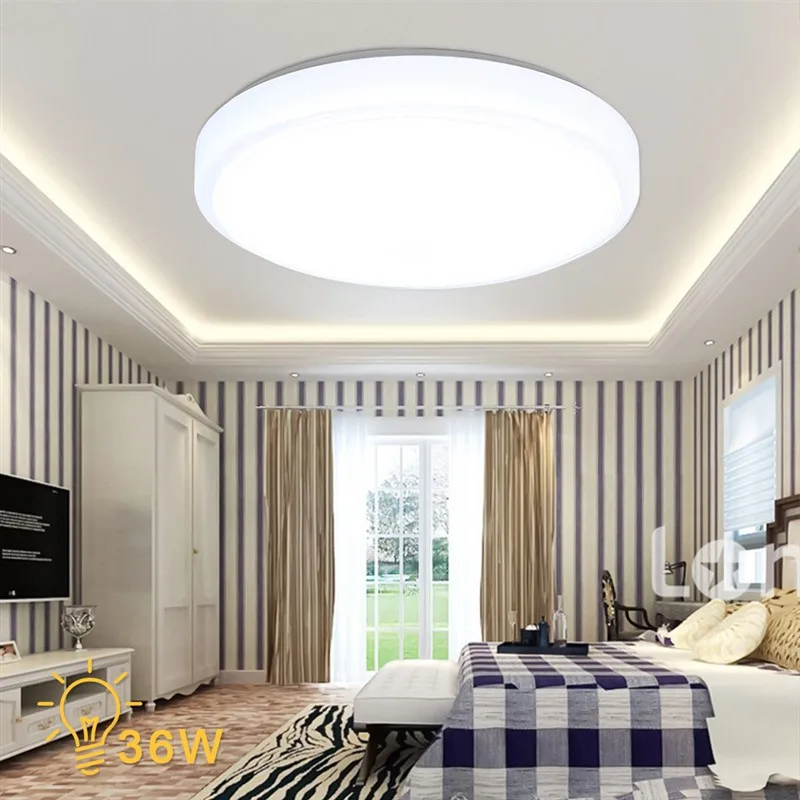 40 см 24-48 Вт светодиодный белая Потолочная люстра лампа для крепления гостиной кухни спальни потолочные светильники Lampd круглый стиль высокое качество