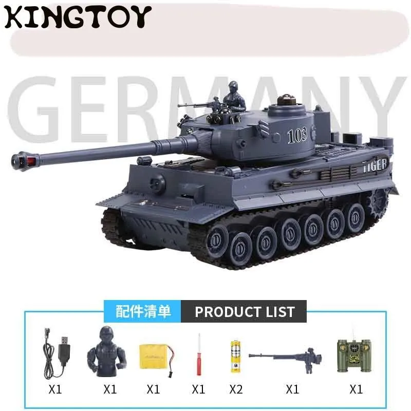 Kingtoy Rc боевой танк Забавный пульт дистанционного управления война стрельба Танк
