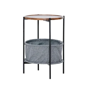 

Simple Modern Corner Table Storage Small Coffee Table Nordic Iron Sofa Side Table Storage Round Bedside Table Small Round Table