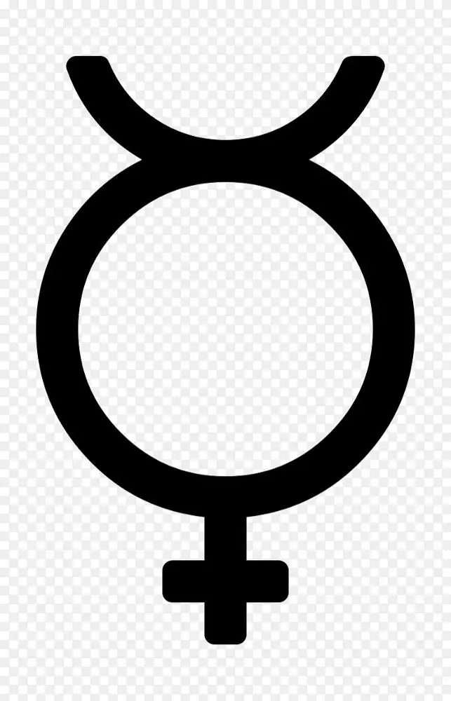 炼金术符号汞表面逆行炼金术符号