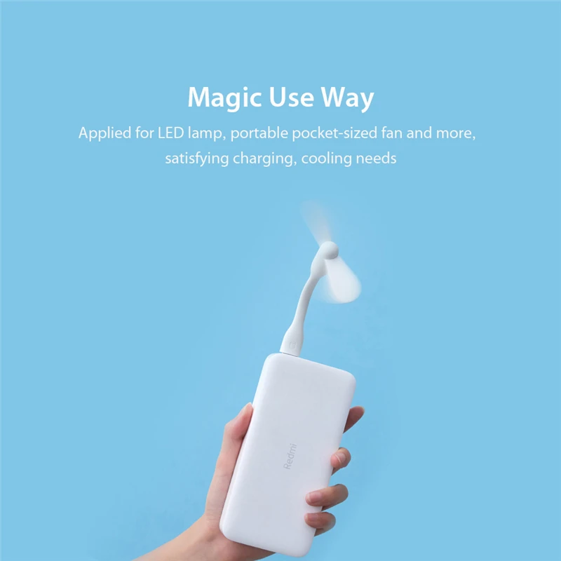 Оригинальный xiaomi redmi power bank 10000mAh быстрая зарядка мобильный USB mini Mi powerbank