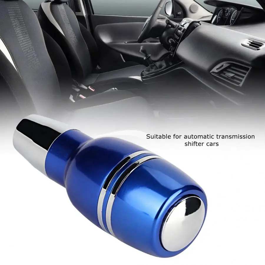 

Car Automatic Transmission Gearstick Gear Shift Knob Shifter Lever With Button Universal