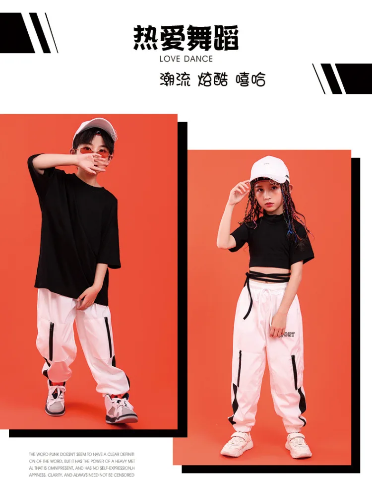 Child girl clothes summer set 7 6 8 10 12 14 16 Years Hip Hop Costume fashion kids outfit clothes Girls Ballroom Clothing (3)