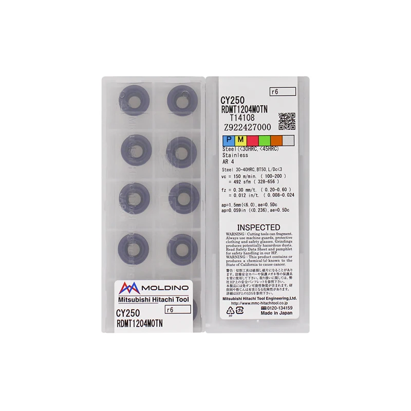 RDMT1204MOTN CY250 100% HITACHI оригинальная карбидная вставка лучшего качества 10 шт./лот