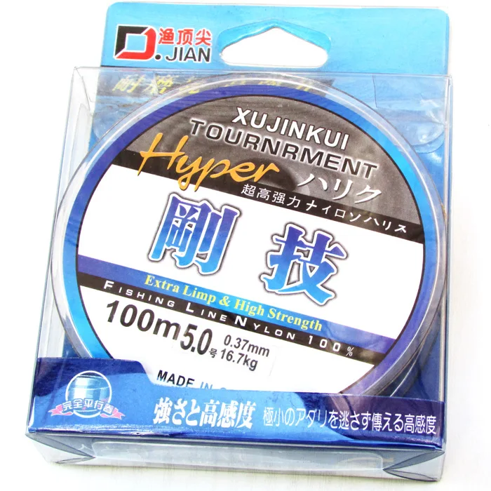 

Tension 100 M Fishing Line Raw Silk qiang gang Technology Master Line Mainline Line 50 Yuan Taiwan Fishing Road Sea