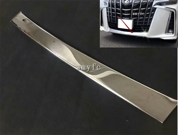 Exterior Accessories For Toyota Alphard AH30 2019 + 304 Stainless Steel Sport Edition Front Head Bumper Cover Trim Styling | Автомобили и