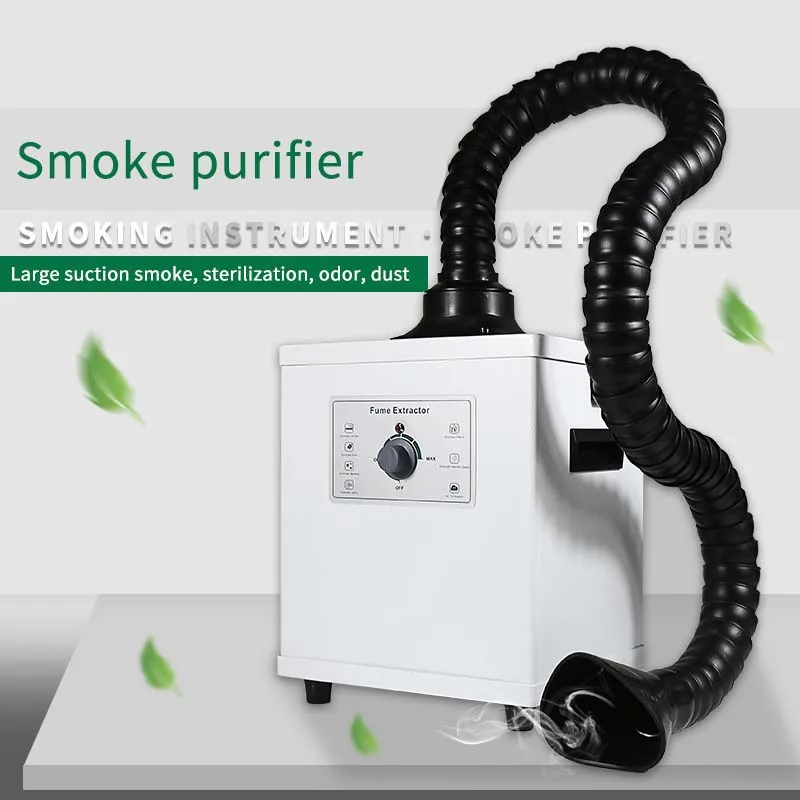 US $209.00 Soldering Smoke Cleaner Smoke Dust Purifier Two Heads Smoke Purification Fume Extractor Air Cleaner Filter dust clean room