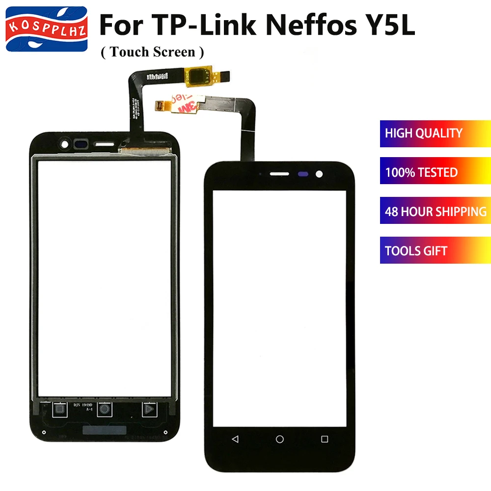 100% Оригинальный Новый сенсорный экран KOSPPLHZ для TP-Link Neffos Y5L TP801A внешняя стеклянная