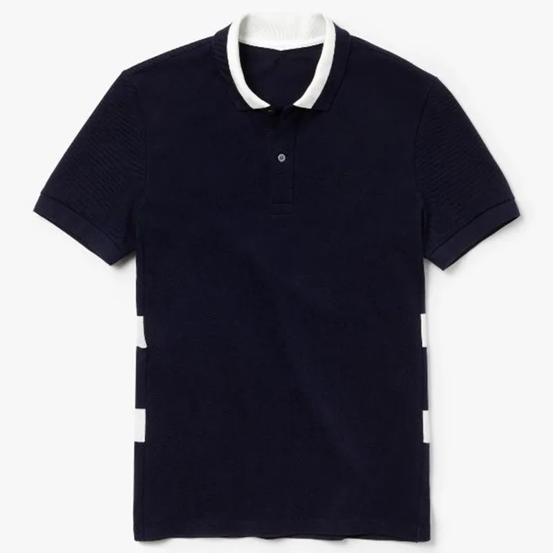 

Top quality Men's New crocodile Summer short sleeve polo shirts cotton casual solid color polo shirt men fashion homme