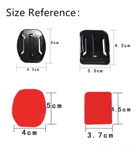 Image 5 - Câmera capacete kit adesivo de montagem frontal para gopro hero 7/6/5/4/3/3 +/2/1 preto