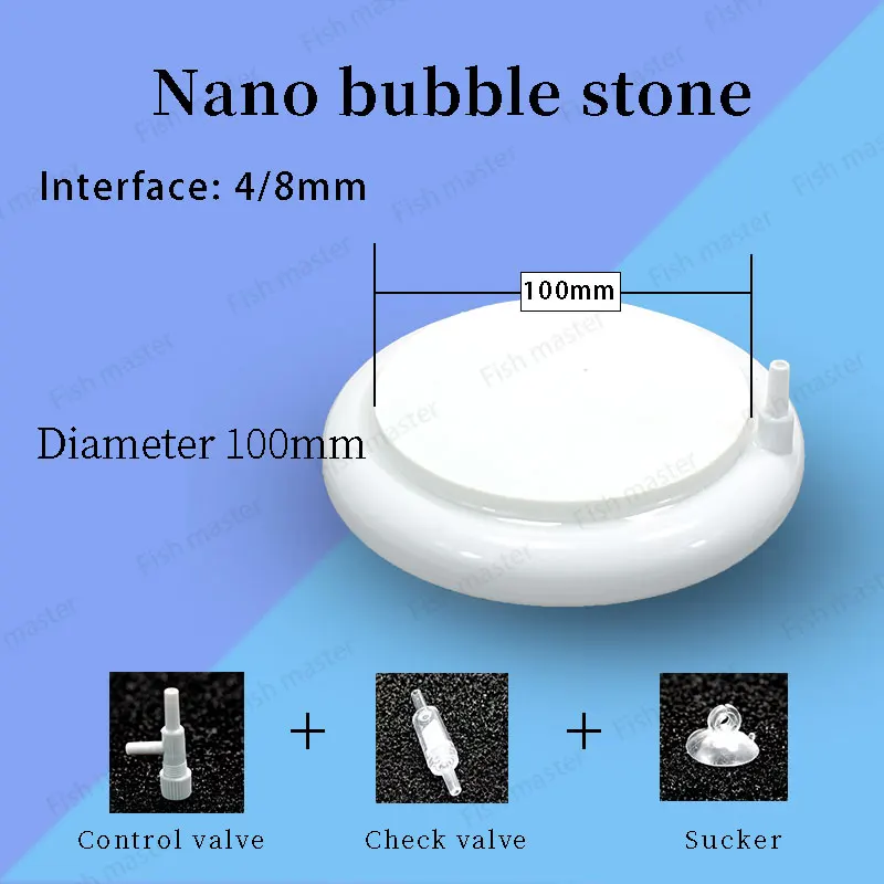 Aquarium Ornament Nano Air Bubble Stone Diffuser Atomizer tube Oxygen Pump for Fish Tank Aerator Hydroponic Aquarium Accessories 