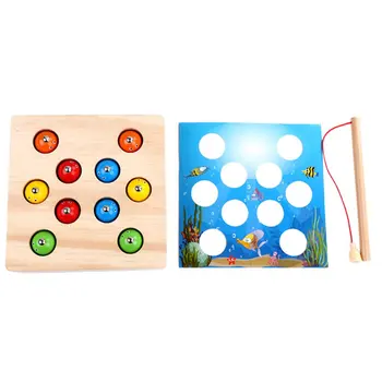 

Solid Wood Magnetic 3D Three-Dimensional Fishing Toy Male Baby Early Education Toy 6-12 Months Girl Parent-Child Interaction