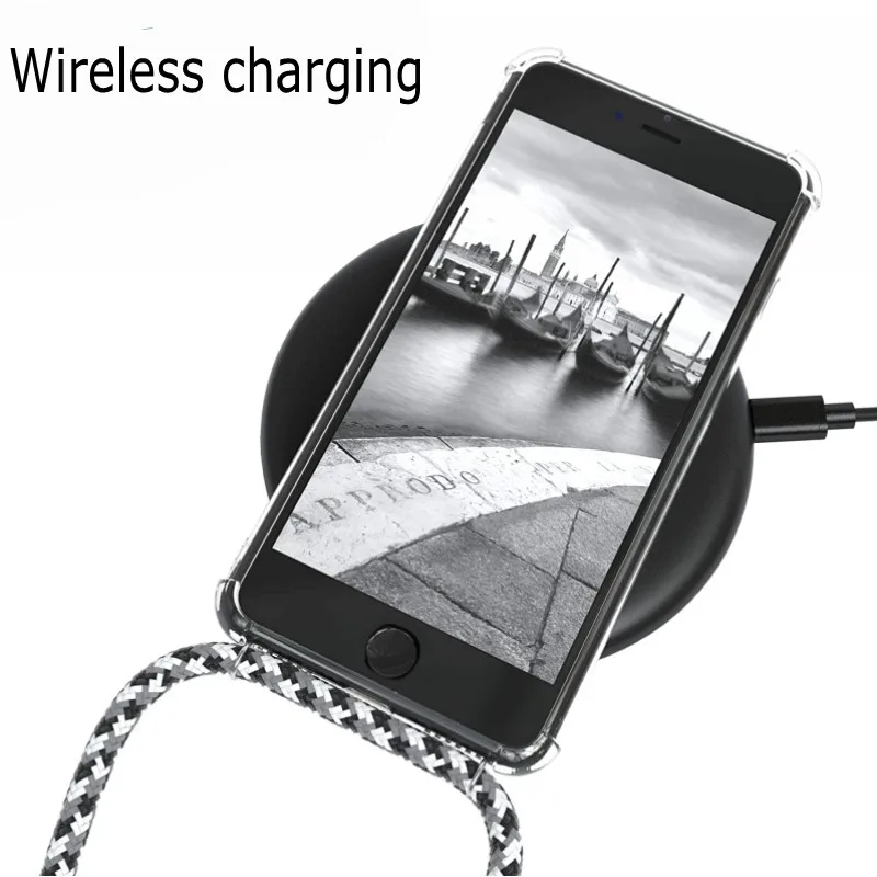 Clear Crossbody Phone Case with Lanyard Strap