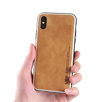 

Genuine Leather Handmade Anti-fall soft shell Telefone móvel Case For iPhone 8 6 6S 6plus 7 7 8 plus x xs max 11 Pro Max Cover