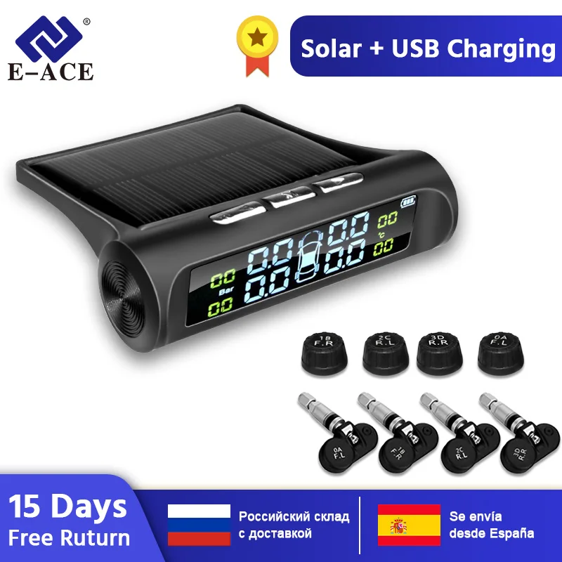 Comprar Sistema de Control de la presión de los neumáticos TPMS con energía Solar E ACE