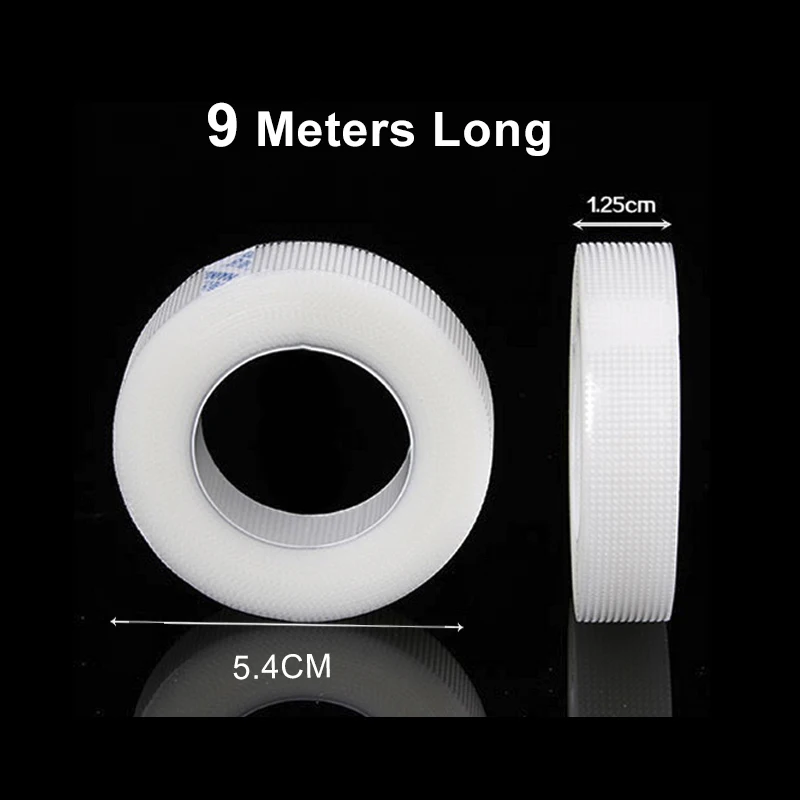 4Pcs Medical PE False Eyelash Extension Tape Anti-allergy Easy Tear Eye Tapes for Grafting Fake Lash Eyeliner Tapes