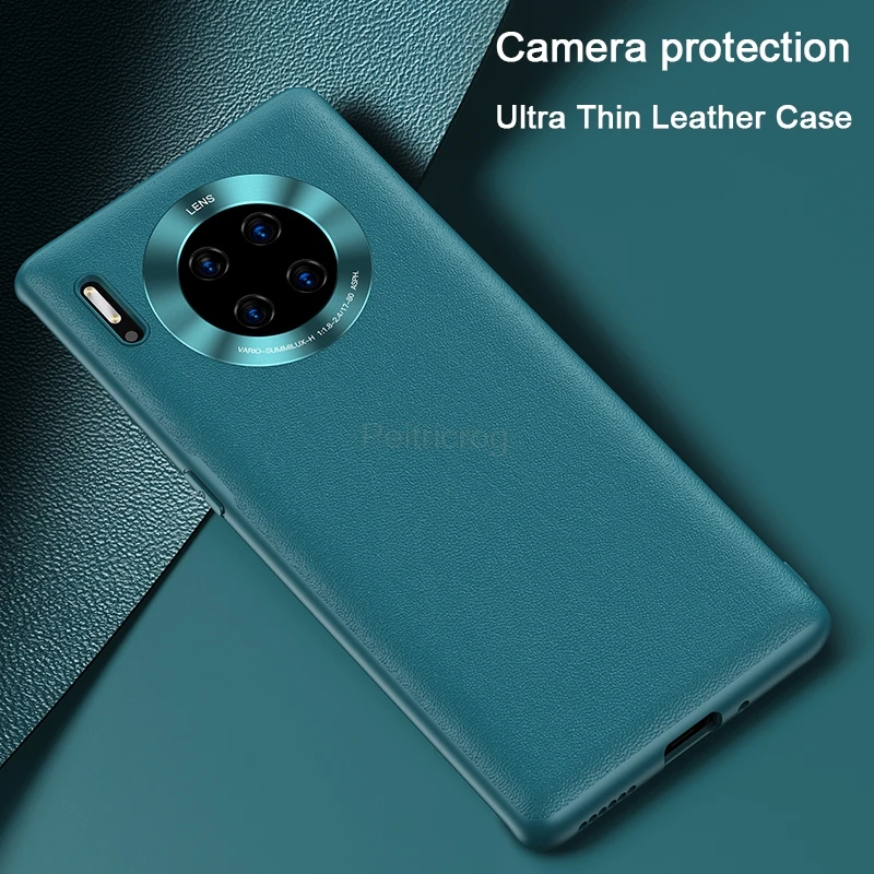 Роскошный ТПУ кожаный чехол для телефона Huawei P40 P30 Lite P20 Mate 20 30 Honor 9X 8X Nova 5 6 мягкий