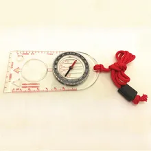 Горячая наружная портативная походная линейка лупа для карты с жидким наполнением многофункциональные инструменты аварийное оборудование# T10