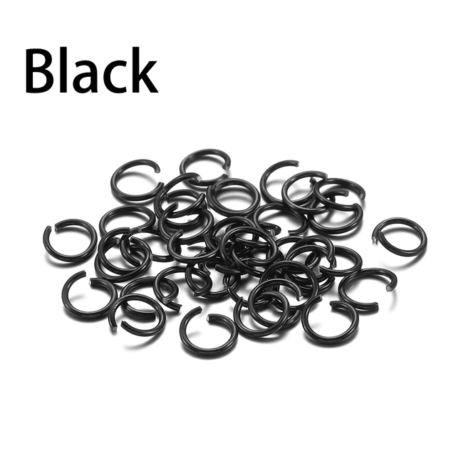 6 8 10 mm Aluminum Soft Open Jump Ring Split Rings Connectors For DIY Jewelry Making Findings Supplies Accessories
