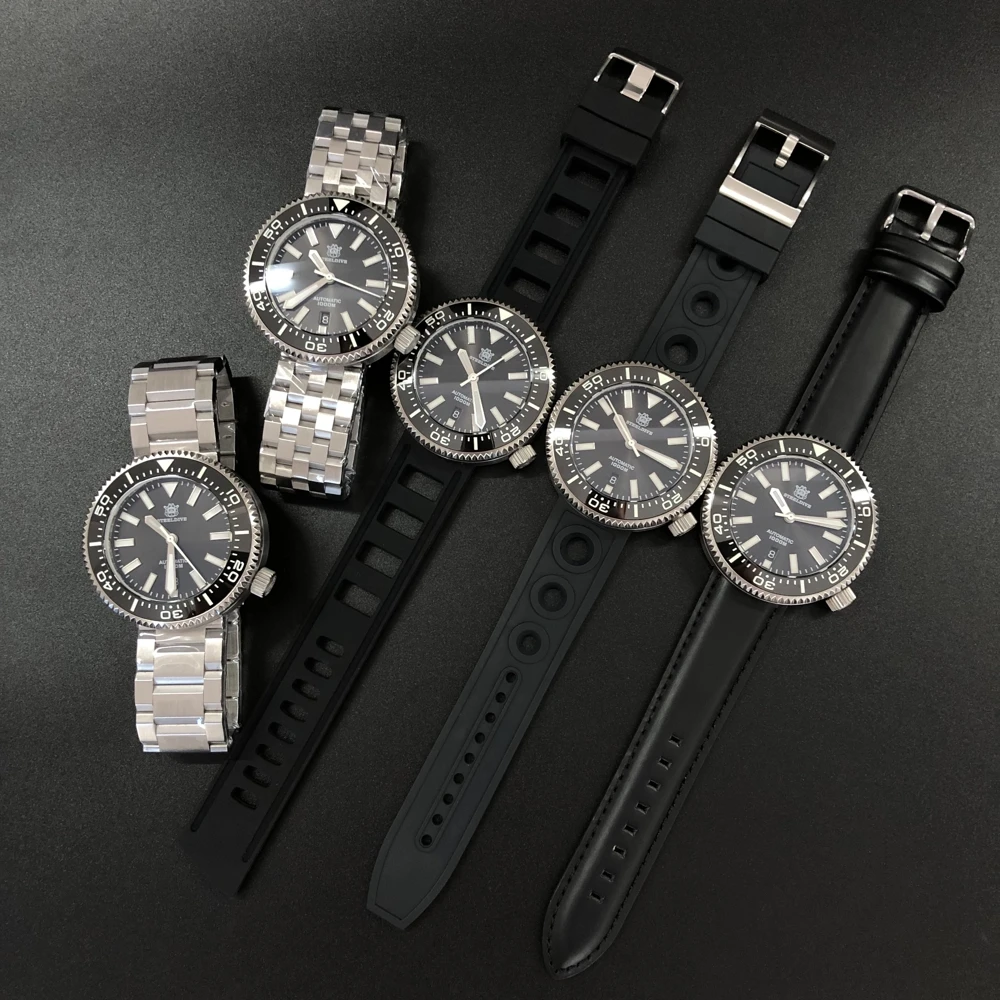 STEELDIVE 1976 хоккейные 1000 м часы для ныряния из нержавеющей стали автоматические часы для ныряния мужские NH35 механические часы с керамическим ободком для мужчин s