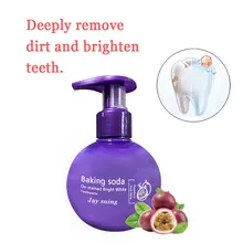 Рекомендуется пищевая Сода зубная паста черника Аромат Отбеливающая зубная паста с пресс типа большой емкости зубная паста