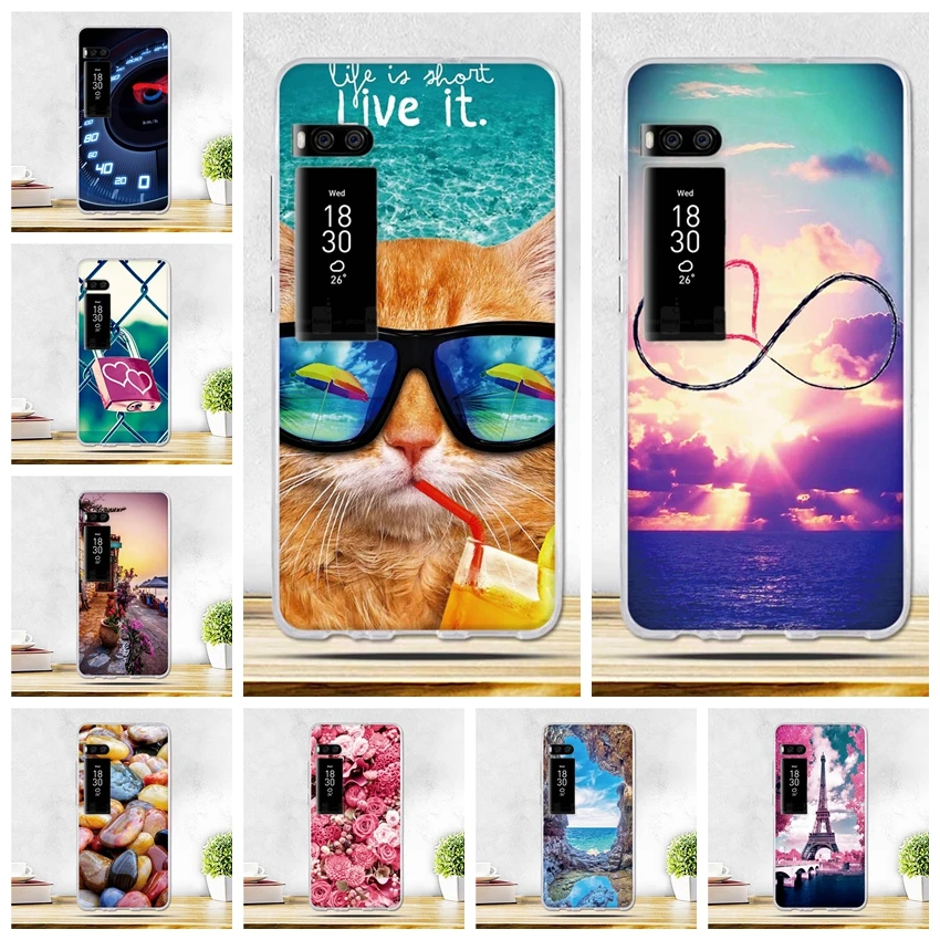 

Luxury Case For Meizu Pro 7 Case Cover Soft TPU Silicone Phone Cases For Meizu Pro7 Fundas 3D Painted Back Case Phone Bag Shell