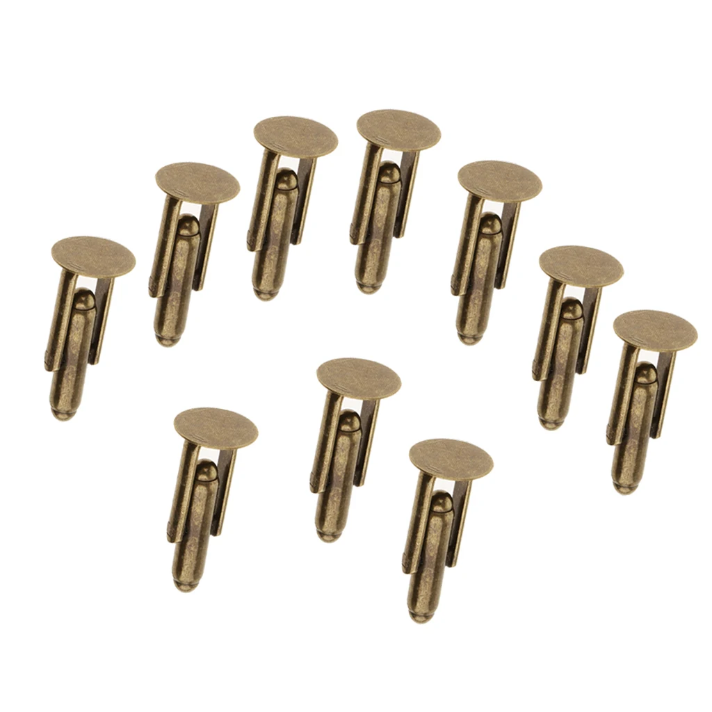 10 Pieces Fashion Charm Mens Jewelry Cuff Links Shirt DIY Cufflinks Bronze