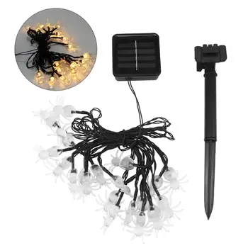 

Halloween Spider Shape String Light Solar Energy Outdoor String Lamp (20LEDs)