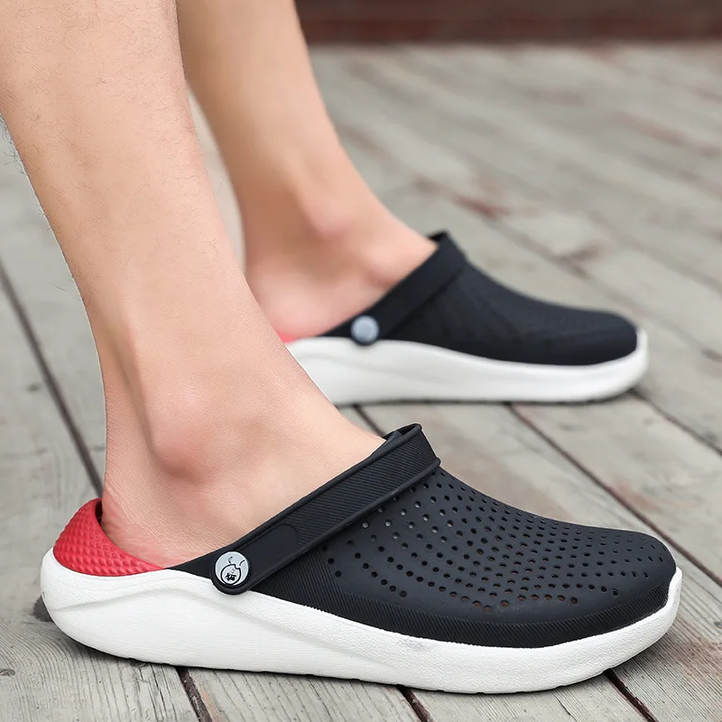 

2020 Women Men Outdoor Sandals Mesh Breathable Unisex Casual Hollow Flats Waterproof Sandal Quick Drying Summer Beach Slipper