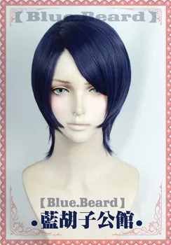 

Persona5 Kitagawa Yuusuke Cosplay Wigs High-temperature Fiber Synthetic Hair Dark Blue Short Hair + free hair net
