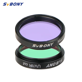 

SVBONY 1.25'' UV-IR+MOON 2 pcs Elimination of light pollution filters for Astronomy Telescope Eyepiece Observations of Deep Sky