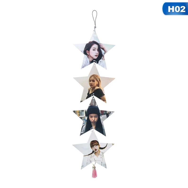 Kpop BLACKPINK GOT7 TXT SEVENTEEN подвеска в форме звезды Размер 12*12 см фото декоративная бирка