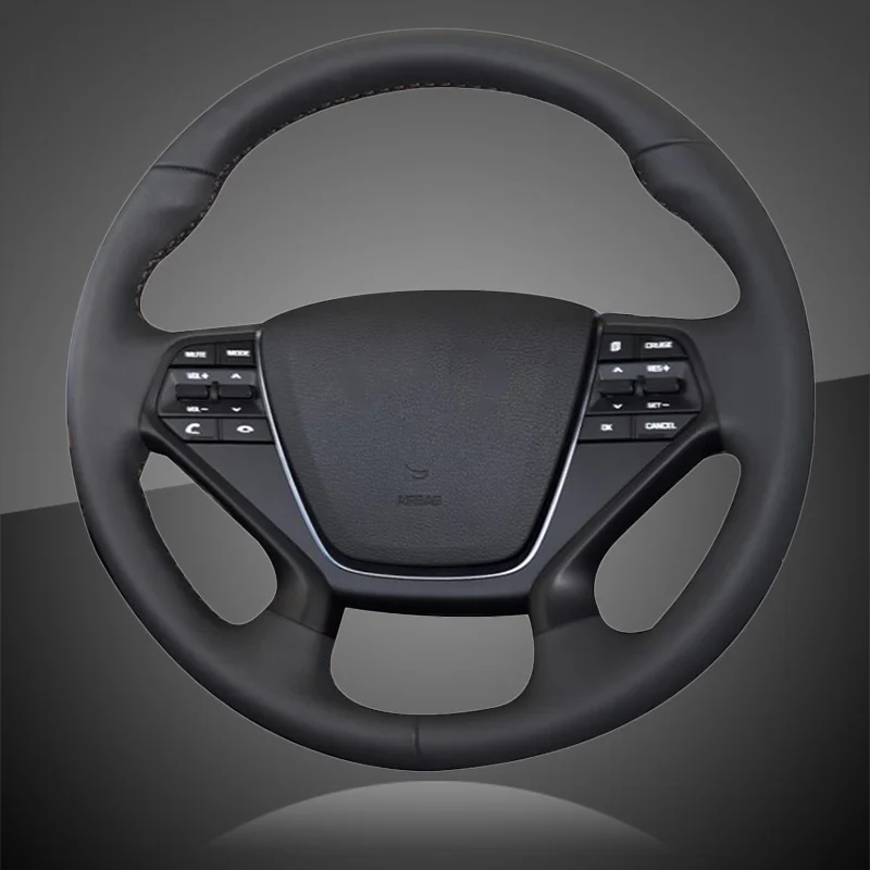 Автомобильные Чехлы На Руль Baid для Hyundai Sonata 9 2015 2016 2017 (4 спицы) внутренняя