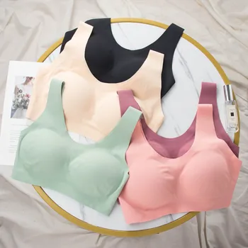 

Underwear Female Ouyang Nana Celebrity Style Sports Fitness May Outer Wear Bra One-piece Beauty Back Camisole