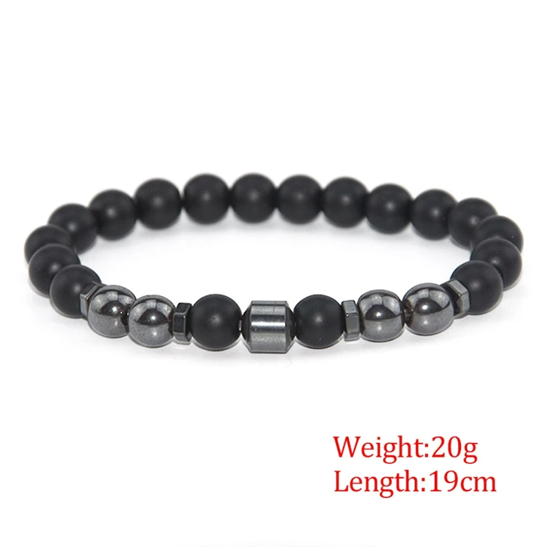 Essential Oil Diffuser Bead Bracelets For Women Girls Semi-Precious Gemstone Stretch Tassel Bracelet Lava Stone Bracelet