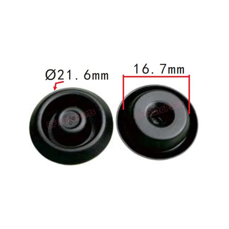

100PCS C3251 Black Rubber Hole Plug for Nissan 74849JD00B