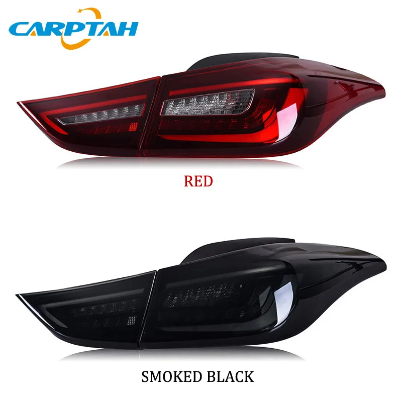 Автомобильный Стайлинг задний фонарь задние фонари для hyundai Elantra 2011- задний фонарь DRL+ Динамический сигнал поворота+ обратный+ тормозной светодиодный