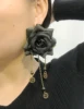 Gothic Dangle Earrings Medieval Retro Vampire Exaggerated Red Rose Gear Pendant Ear Drop Earrings Women Party Costume Jewelry 6