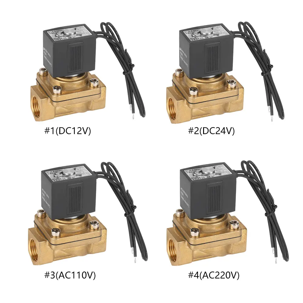 

Solenoid Valve G1/2" 2 Way Direct Acting Normally Solenoid Valve Electric Magnetic Valve 0-1.0MPa