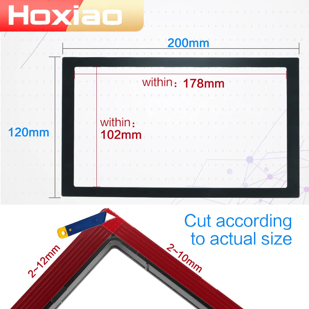

2DIN car radio 7 inch Android navigation MP5 player frame 178*102 inner diameter and 200*120 outer diameter frame