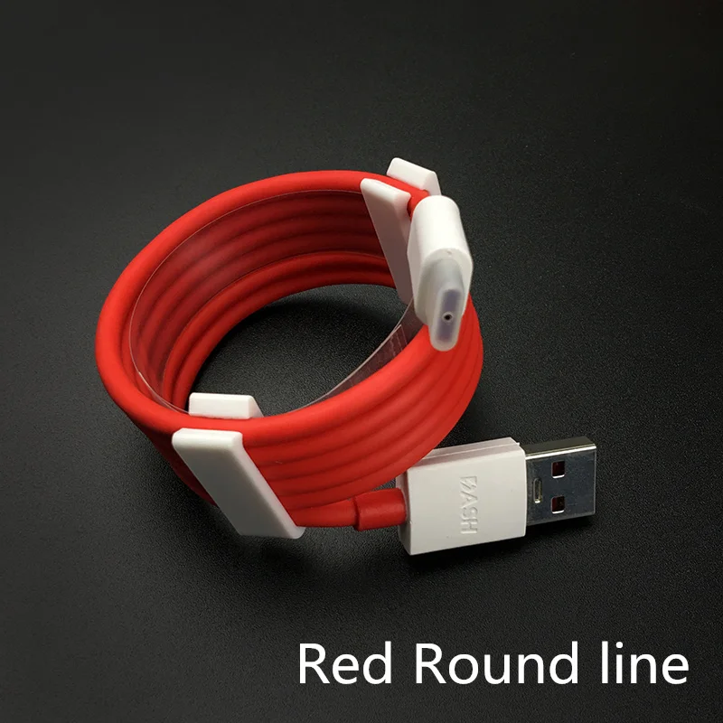 Кабель быстрой зарядки oneplus 6A Warp/4A Dash usb 3,1 type c круглая линия для oneplus 3 3t 5 5t 6 6t 7 Pro Mobiele Telefoon - Цвет: Red round cabel